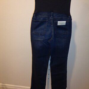 a:glow Maternity Bootcut Jeans Size 8 NWT Full Coverage Belly Band